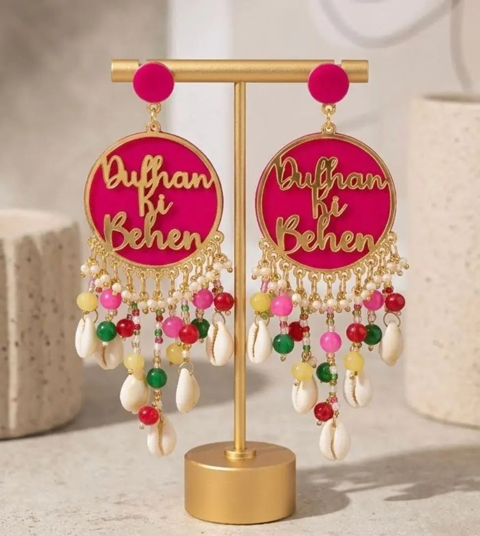 CUSTOMISED EARRINGD WEDDING 2 - BHUA BHABBI DIDI