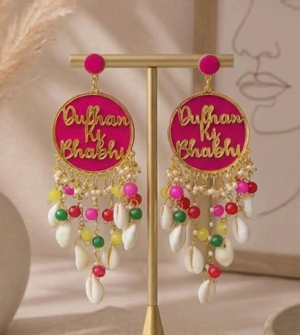 CUSTOMISED EARRINGD WEDDING 3 - BHUA BHABBI DIDI
