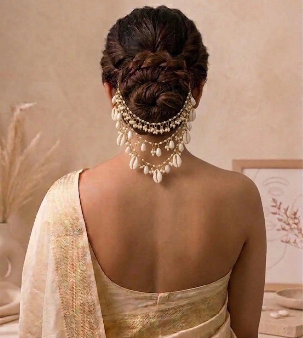 Shell Hair Pin (Drape) Zayra Pearls | The Floral Brides