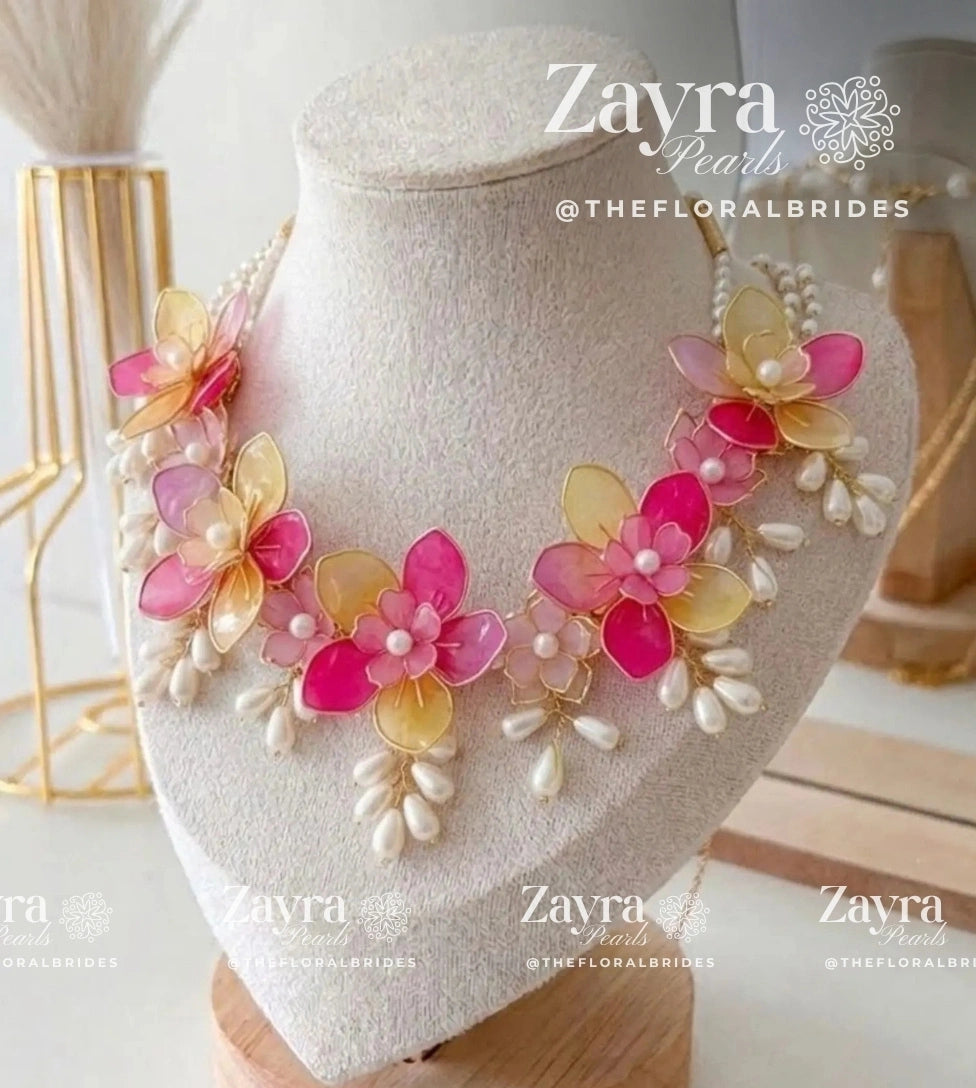 Carnival Jewellery set - The Sunset Bloom Zayra Pearls | The Floral Brides VIRAL