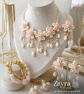 Peach Blossom Cowrie Shell Haldi Set
