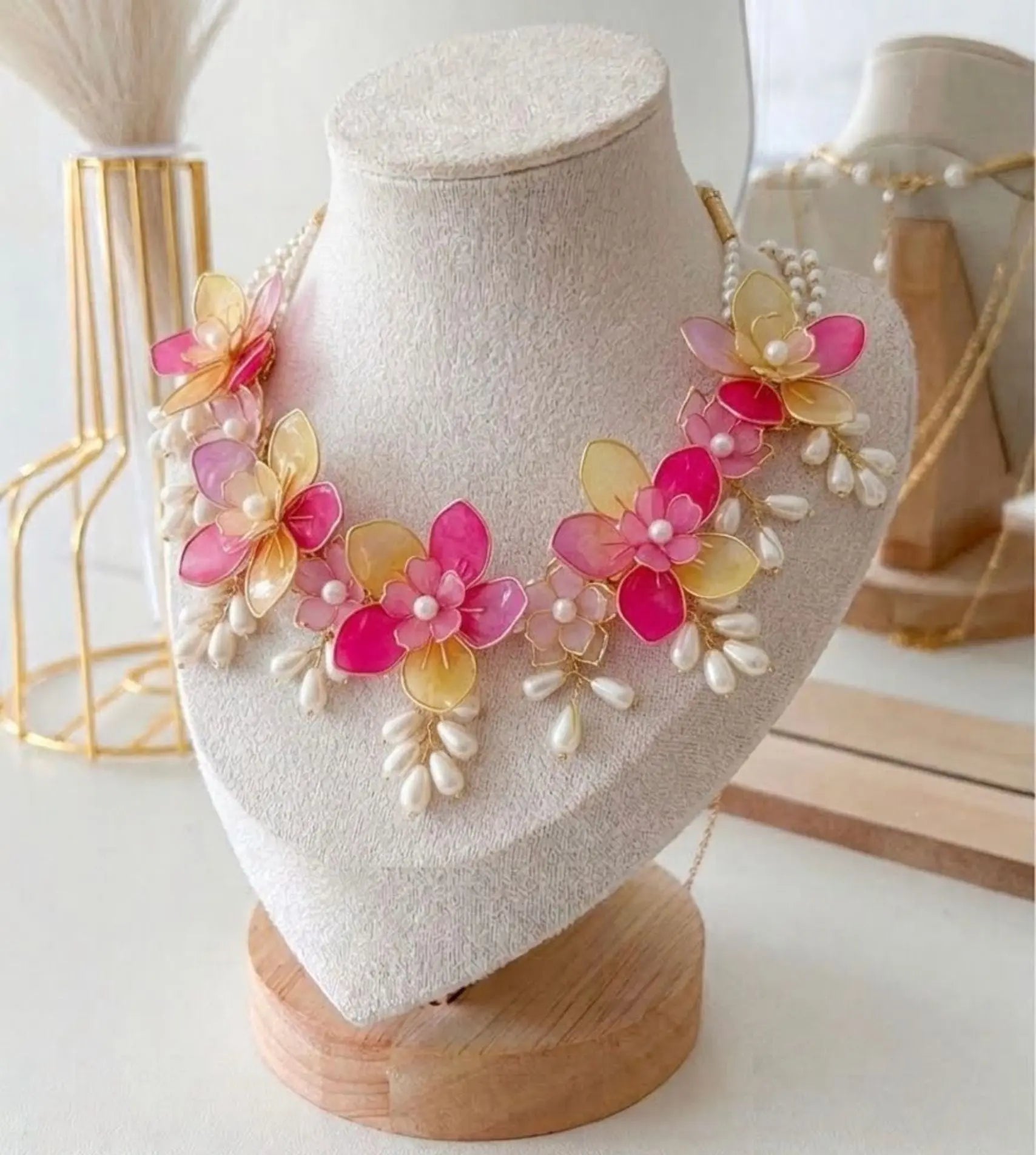 Carnival Jewellery set - The Sunset Bloom Zayra Pearls | The Floral Brides