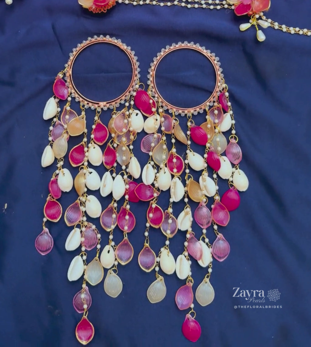 The Sunset Flora Shell Fusion - Bridal Carnival Jewellery Set